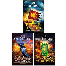 all three books in the Age of Madness trilogy by Joe Abercrombie.
