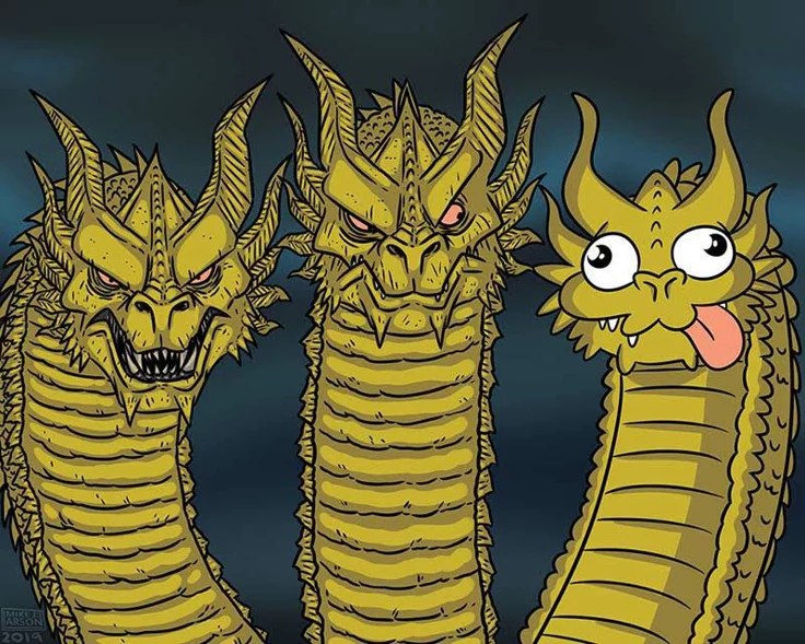3 headed dragon meme